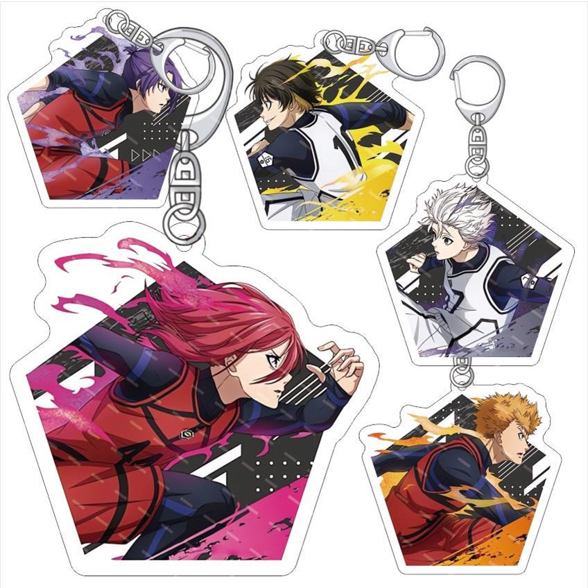 Resin Art Hanging - อะคริลิคบลูล็อค อนิเมะ พวงกุญแจรูปสาวน้อย แฟชั่น จี้ห้อยกระเป๋า น่ารัก