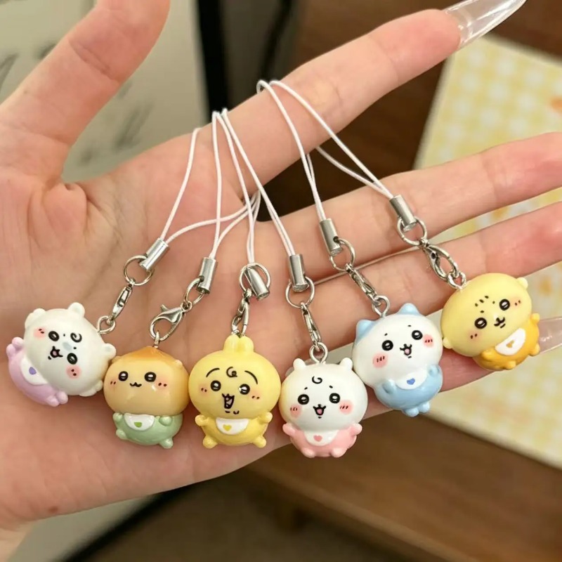 Resin Art Hanging - จี้เรซิ่นน่ารักขนาดเล็ก ชุดเด็กน้อยน่ารัก ยูซากิ ฮาจิวาระ สายคล้องโทรศัพท์ พวงกุญแจขนาดเล็ก