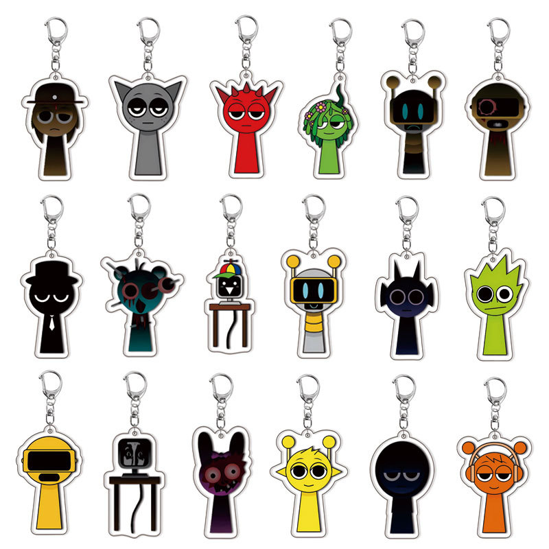 Resin Art Hanging - พวงกุญแจ Incredibox Sprunky Beats Rhythm Crew