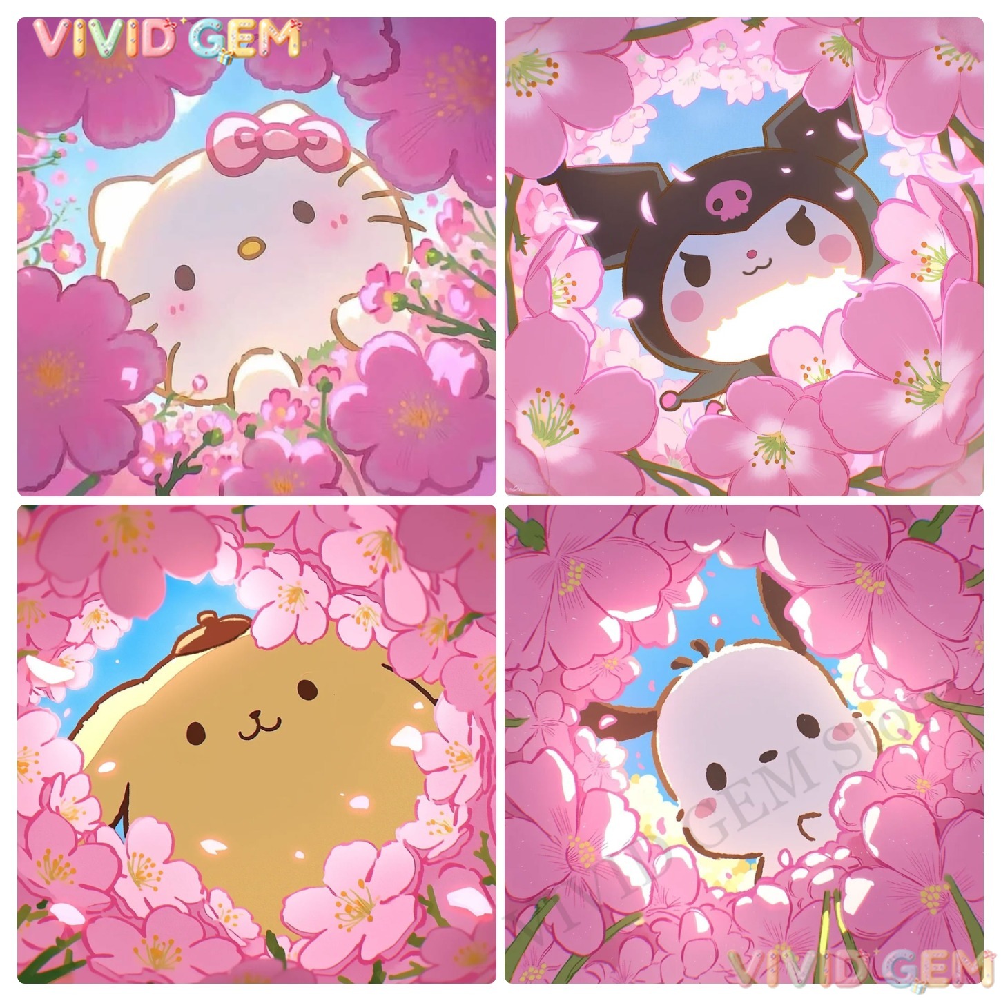Resin Art On Wall - VIVID GEM งานปักเพชรเต็มรูปแบบ Sanrio My Melody
