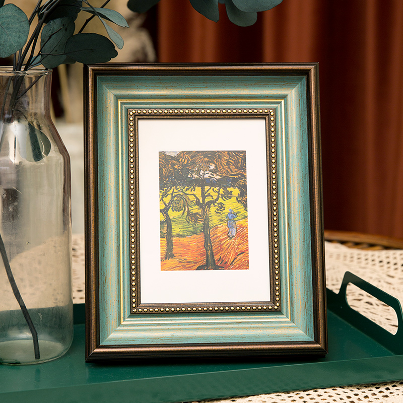 วินเทจ 6/7/10 นิ้วกรอบรูปโบราณ - Resin Art Photo Frame บทวิจารณ์และราคา