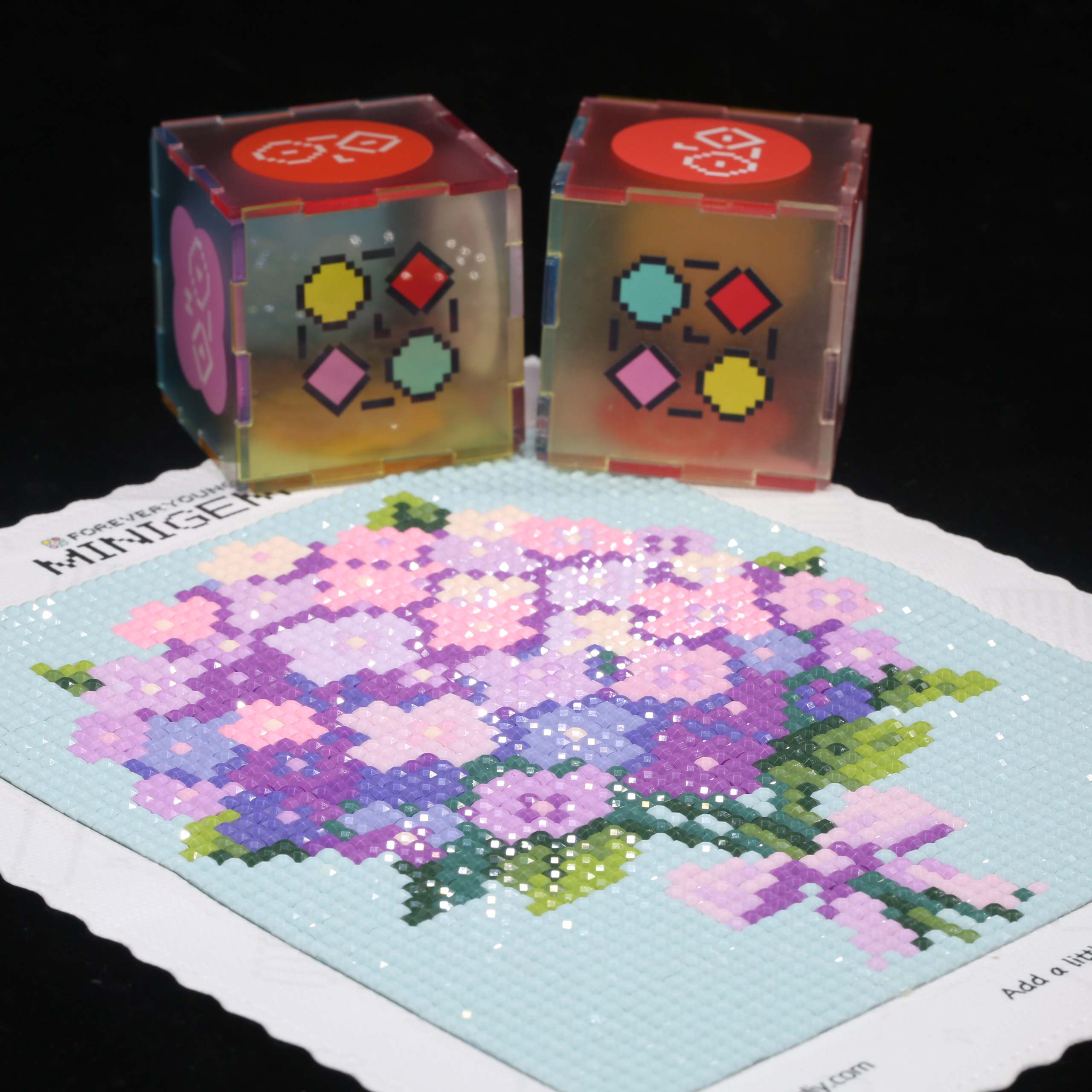 มินิเจม ®   ชุดภาพวาดเพชร 5D ด - Resin Art Purple บทวิจารณ์และราคา