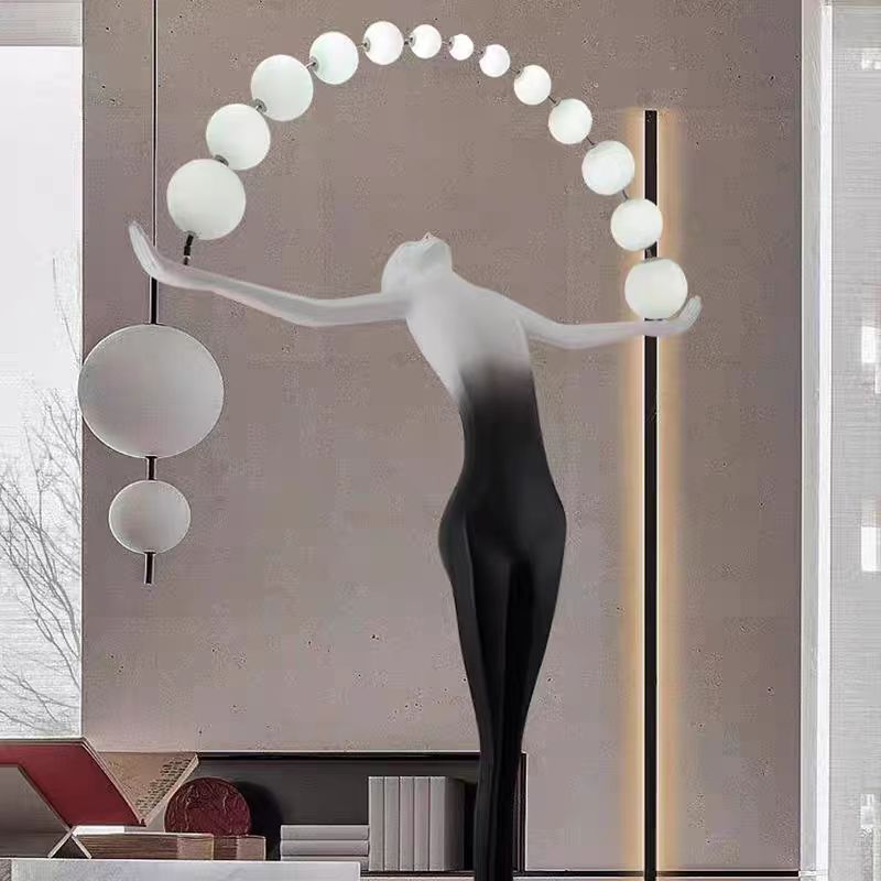 โคมไฟตั้งพื้น LED ดีไซน์โมเดิร - Resin Art Floor Design บทวิจารณ์และราคา