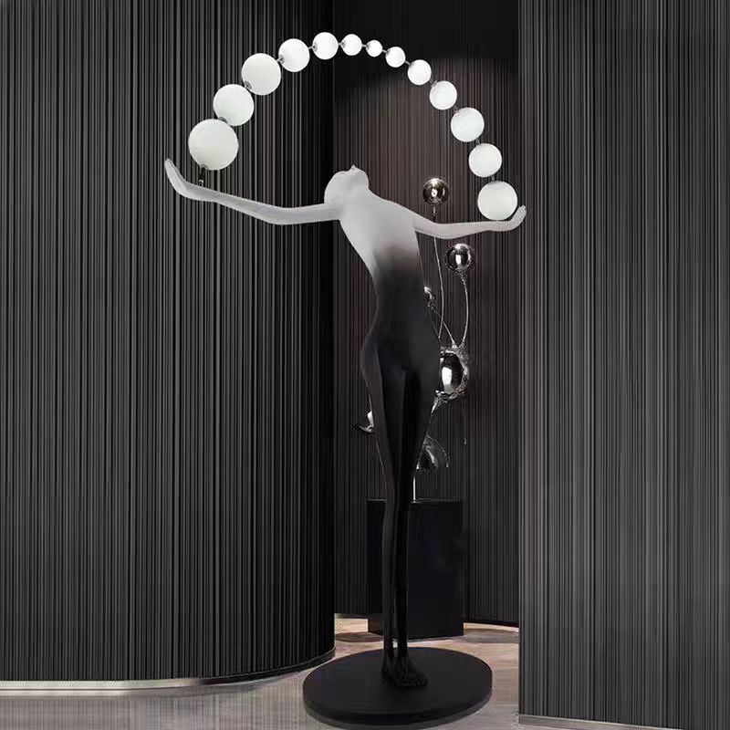 โคมไฟตั้งพื้น LED ดีไซน์โมเดิร - Resin Art Floor Design บทวิจารณ์และราคา
