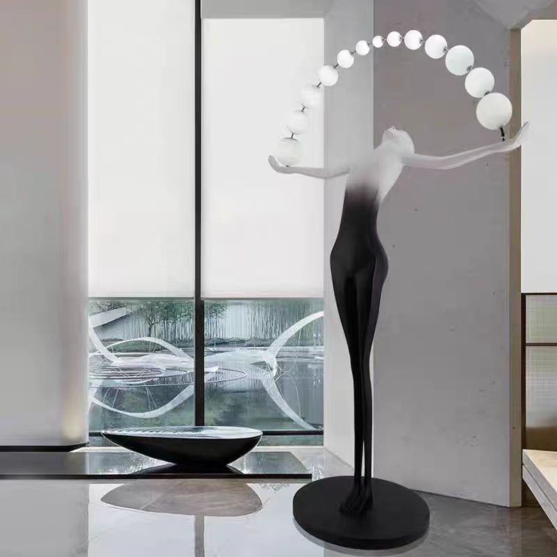 โคมไฟตั้งพื้น LED ดีไซน์โมเดิร - Resin Art Floor Design บทวิจารณ์และราคา