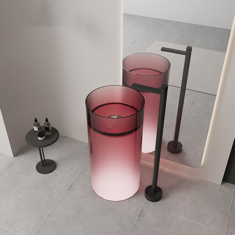 อ่างล้างหน้าแบบตั้งพื้นอะคริลิ - Resin Art Floor Design บทวิจารณ์และราคา