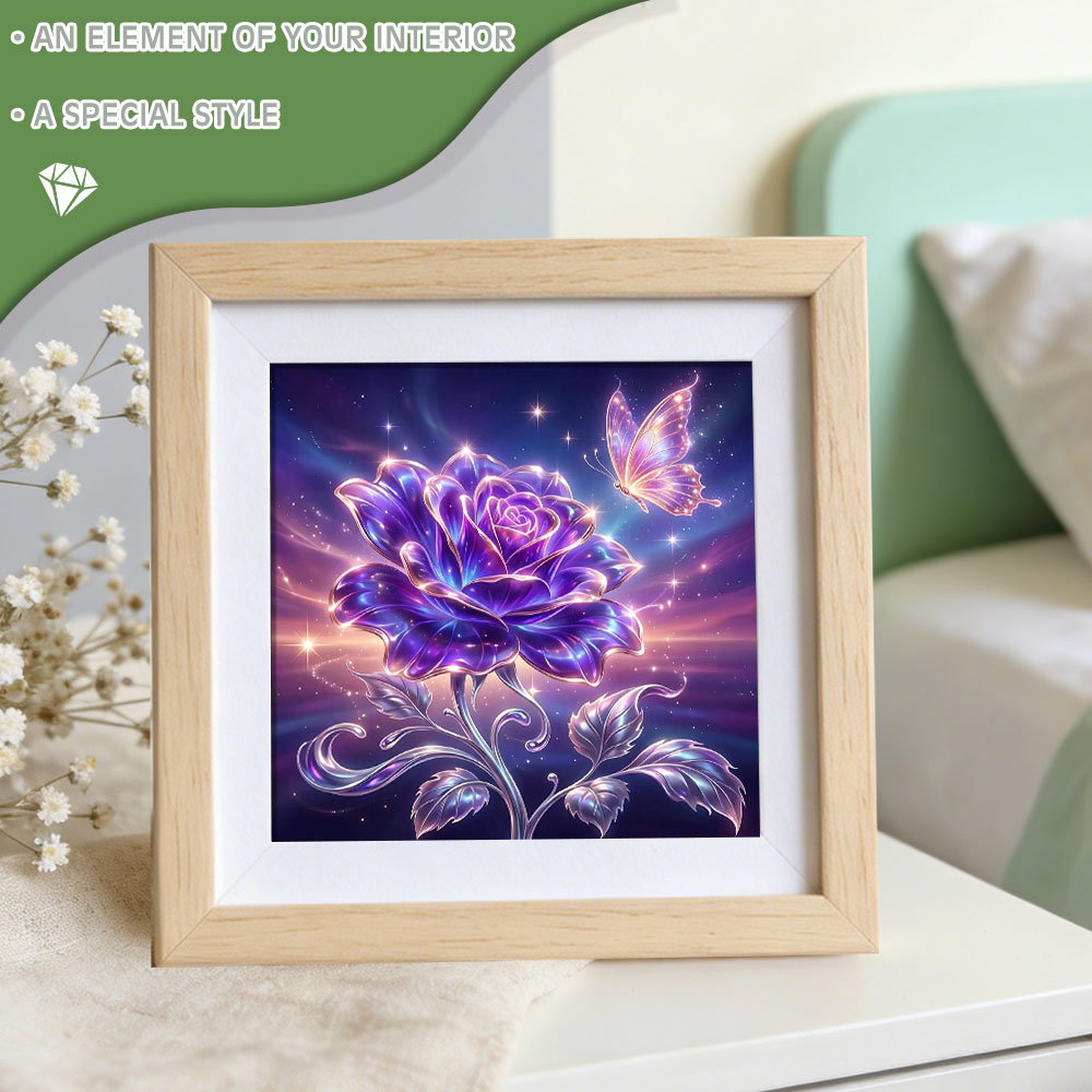 ภาพวาดเพชรทรงกลมเต็มรูปแบบ Hua - Resin Art For Rose บทวิจารณ์และราคา