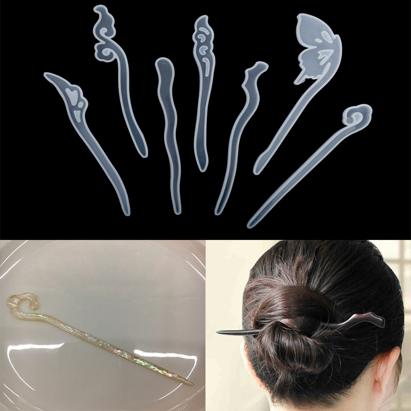 1 ชิ้น Hairpin ผมซิลิโคนแม่พิม - Resin Art Letters บทวิจารณ์และราคา