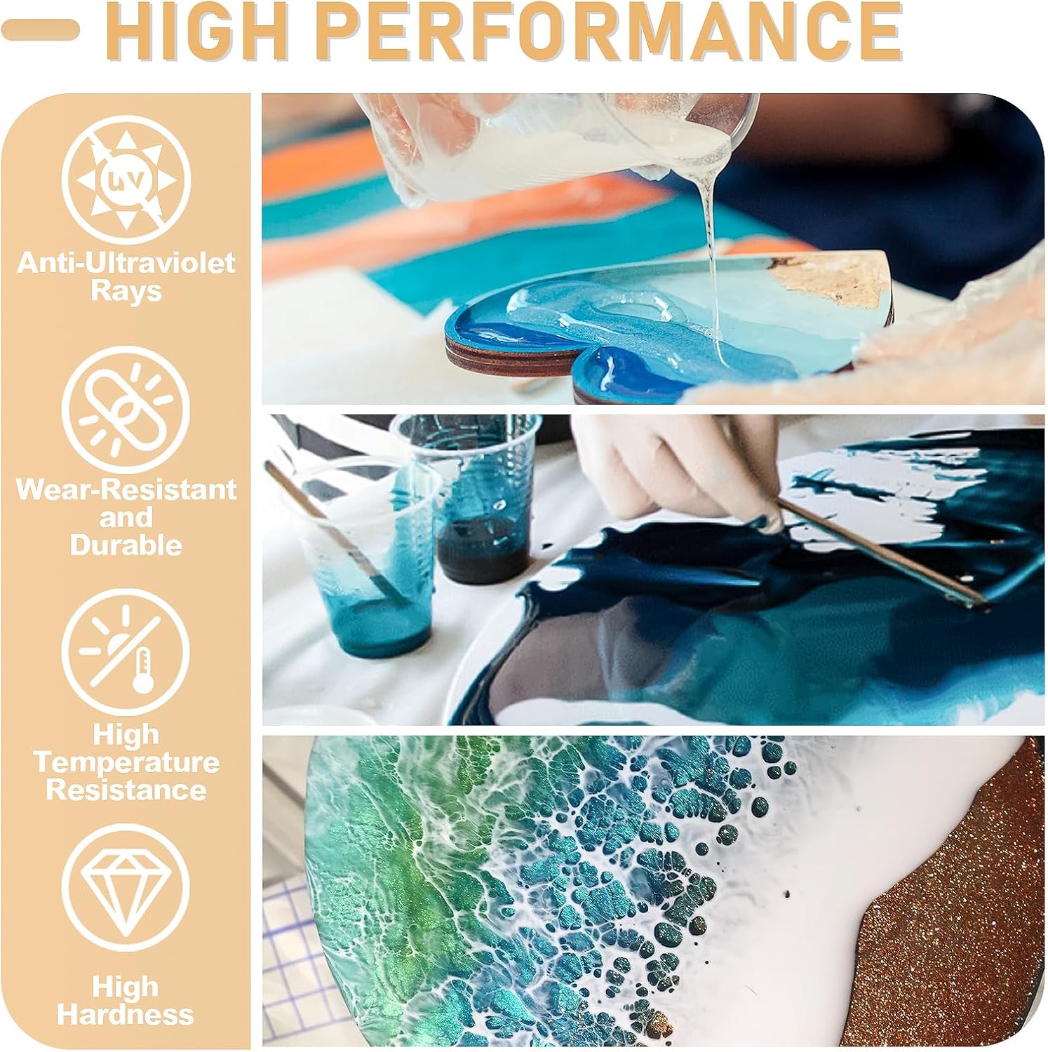 กาวอีพ็อกซี่เรซิ่น AB ขนาด 17. - Resin Art Glue บทวิจารณ์และราคา