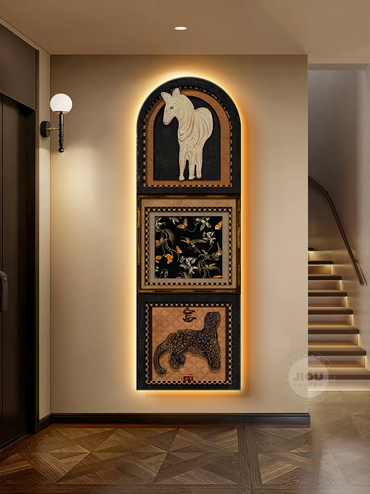 ภาพตกแต่งทางเข้าสไตล์อาร์ตเดโค - Resin Art On Wood บทวิจารณ์และราคา