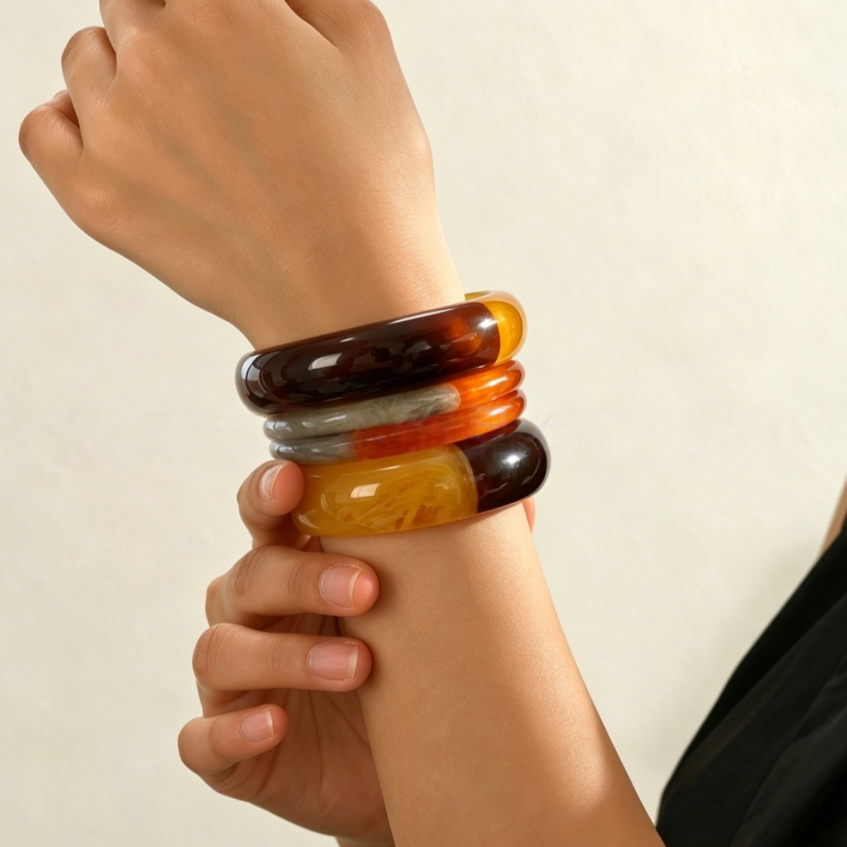กำไลข้อมือเรซินอะคริลิกสองสีสไ - Resin Art All บทวิจารณ์และราคา