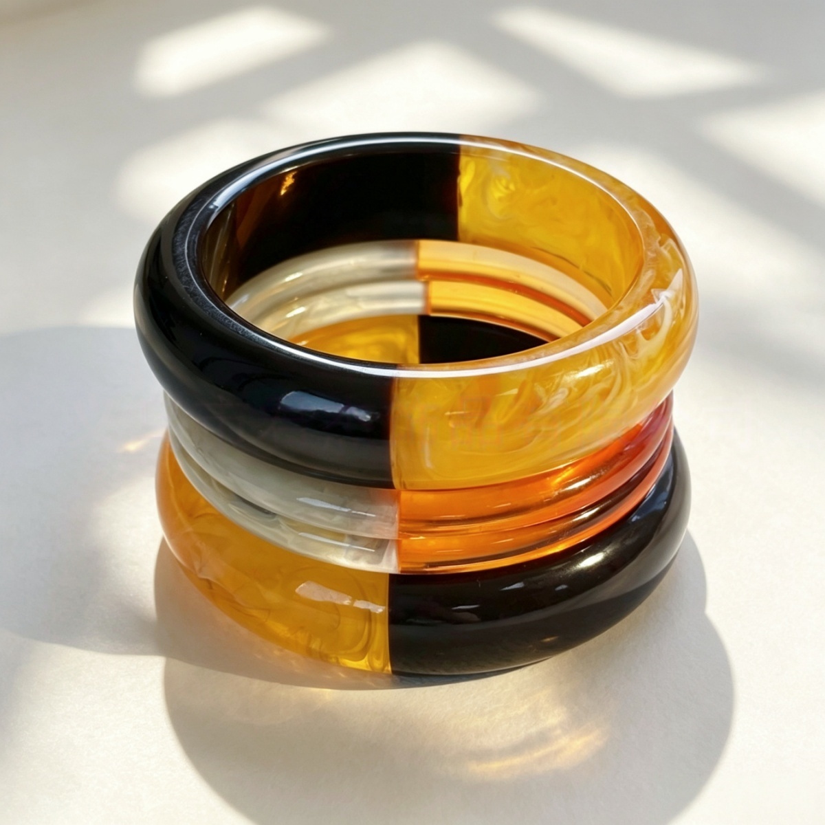 กำไลข้อมือเรซินอะคริลิกสองสีสไ - Resin Art All บทวิจารณ์และราคา