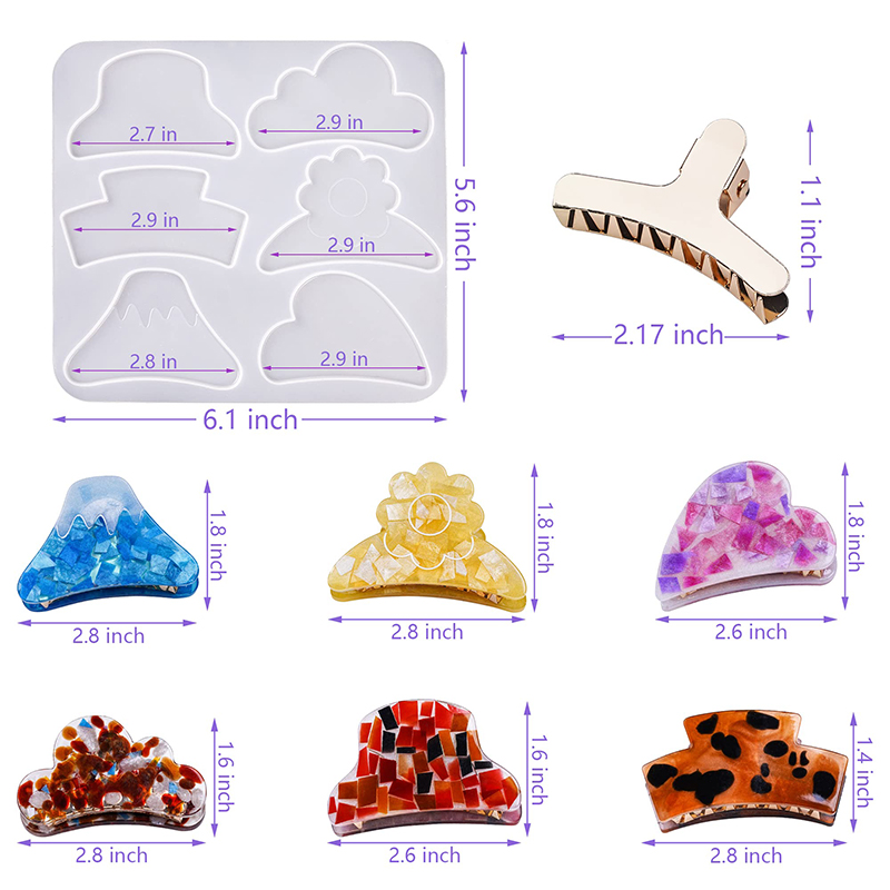 ผม Claw คลิปซิลิโคนเรซินแม่พิม - Resin Art Letters บทวิจารณ์และราคา