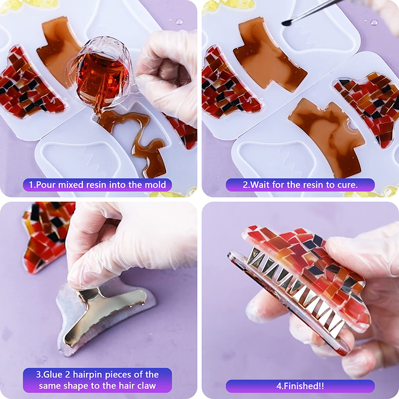 ผม Claw คลิปซิลิโคนเรซินแม่พิม - Resin Art Letters บทวิจารณ์และราคา