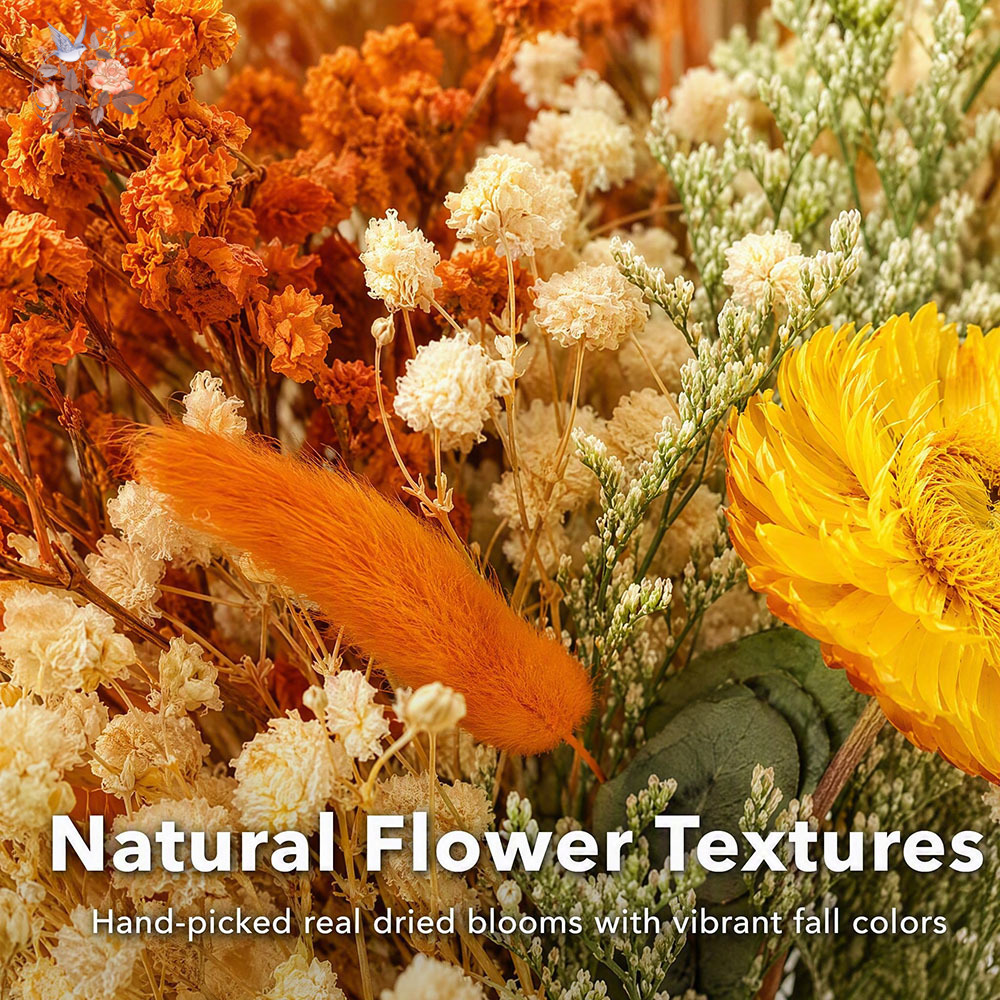 ช่อดอกไม้แห้งฤดูใบไม้ร่วง หญ้า - Dried Flower Pressed บทวิจารณ์และราคา