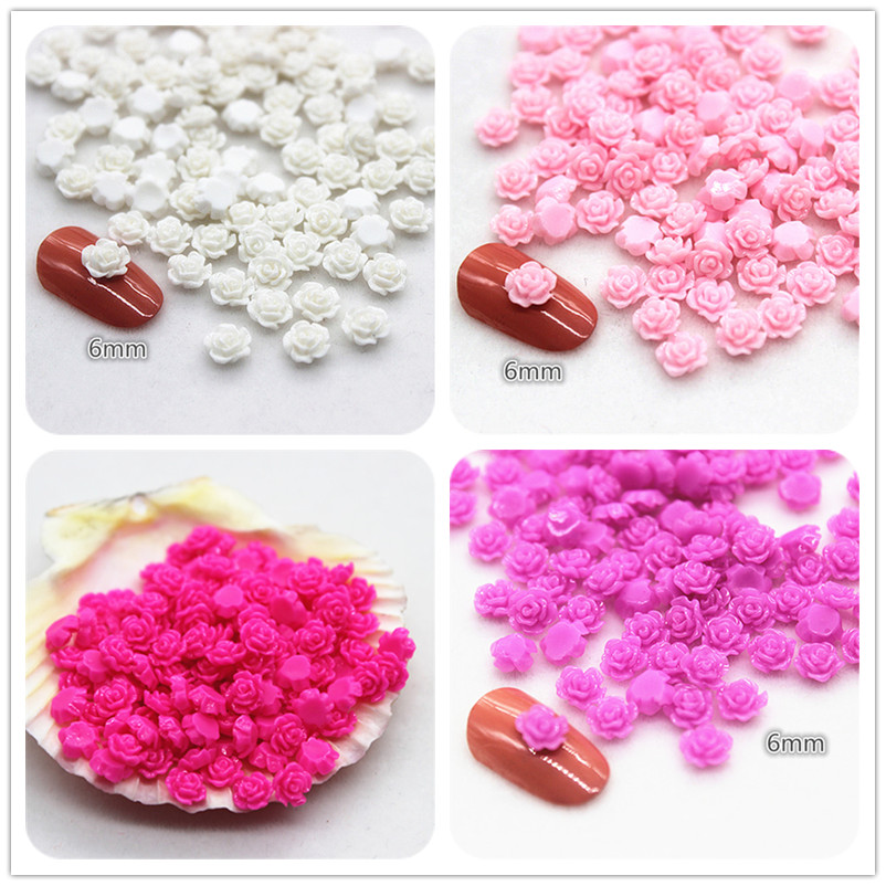 100pcs 6mm เรซิ่น MINI Rose ดอ - Resin Art For Rose บทวิจารณ์และราคา
