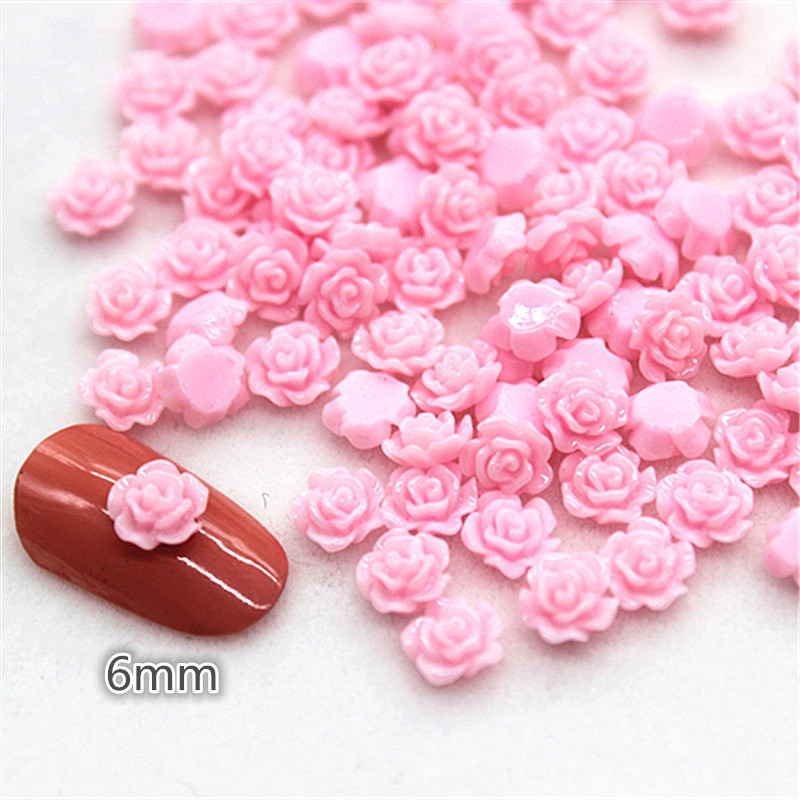100pcs 6mm เรซิ่น MINI Rose ดอ - Resin Art For Rose บทวิจารณ์และราคา