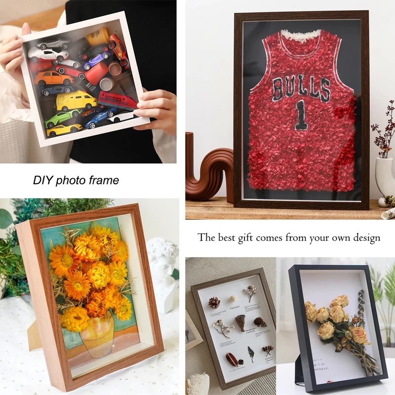 กรอบรูปแบบกล่องลึก 3 ซม., กล่อ - Resin Art Photo Frame บทวิจารณ์และราคา