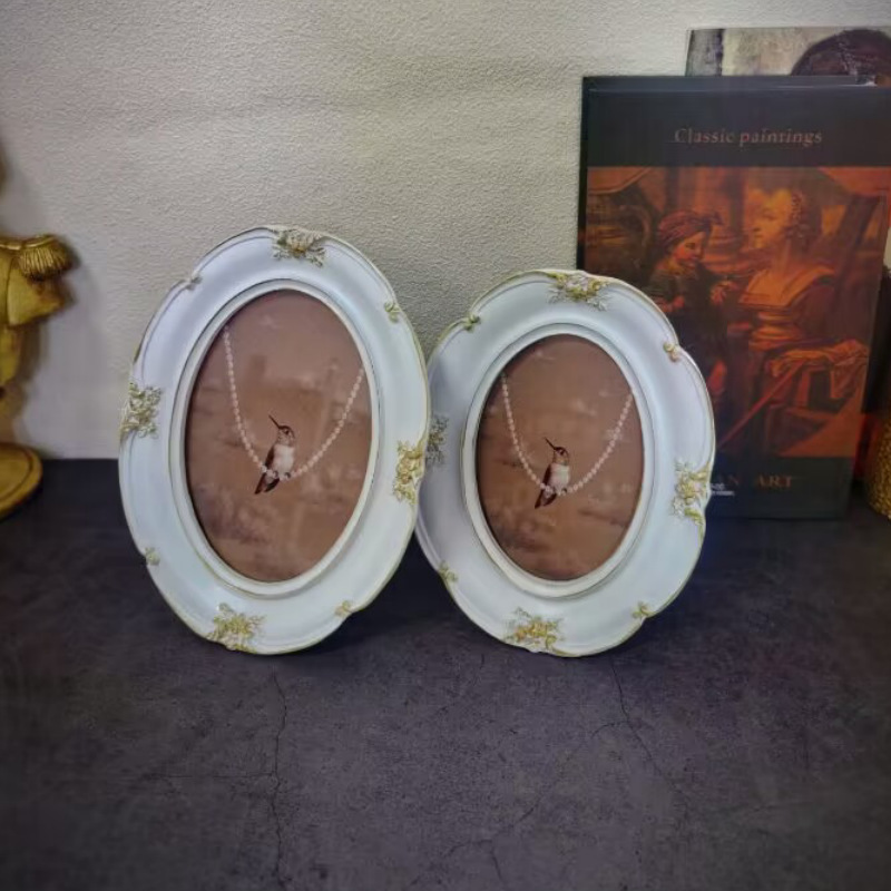 กรอบรูปติดผนังสไตล์วินเทจฝรั่ง - Resin Art Photo Frame บทวิจารณ์และราคา